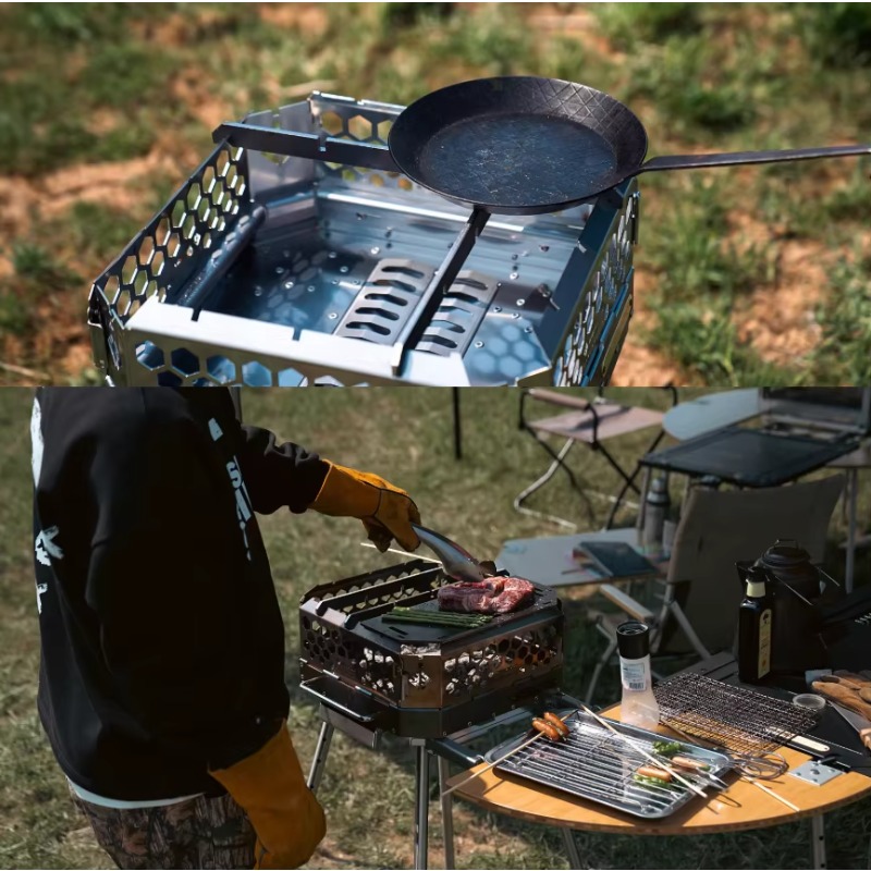 Camping Cooking Equipment Electric - Yüksek Kaliteli Taşınabilir Paslanmaz Çelik Odun