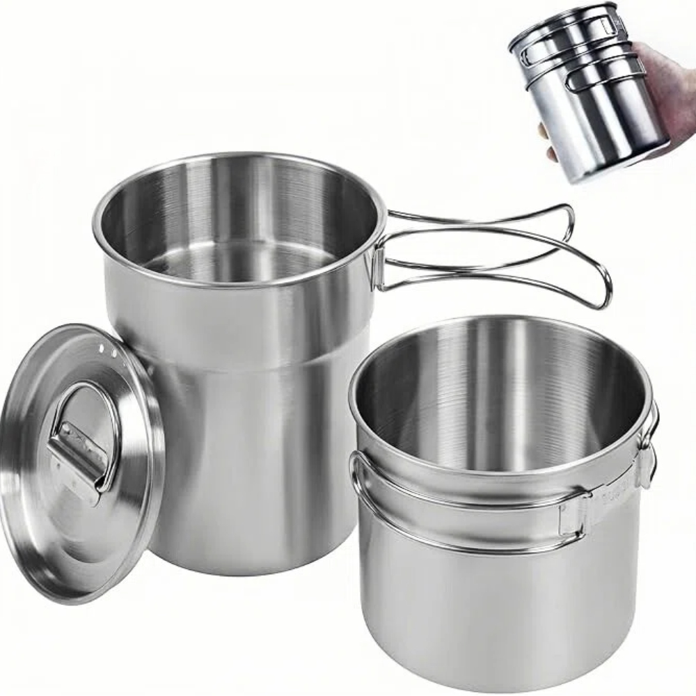 Camping Cooking Food - Katlanabilir Kamp Bardakları Kupalar Kamp Tenceresi
