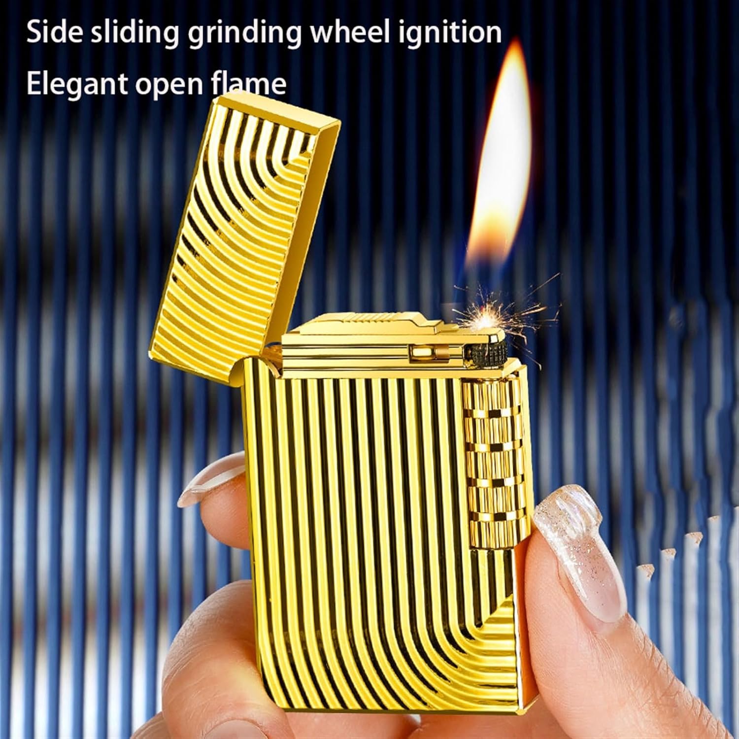 Camping Cooking Flame - Bütan içermeyen, kare çakmak, direkt alevli