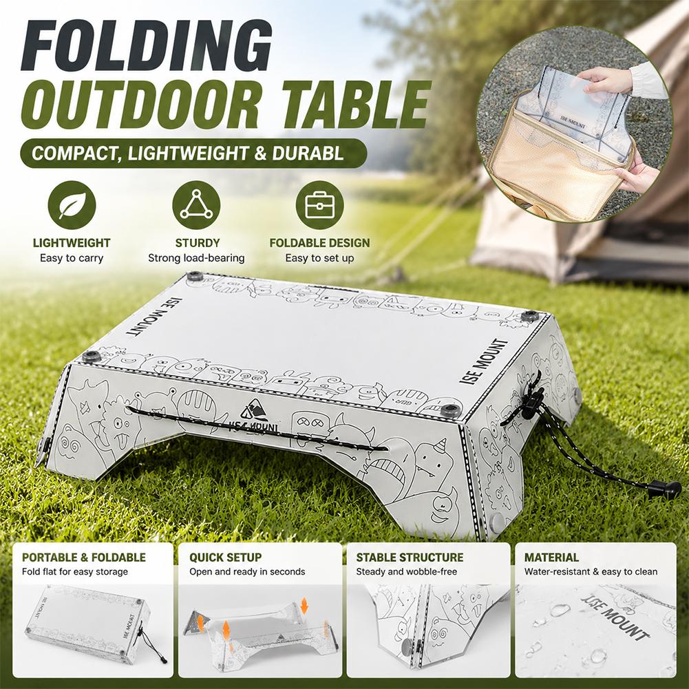 Camping Cooking Lightweight - Taşınabilir Çok Katlanabilir Kamp Masası PP