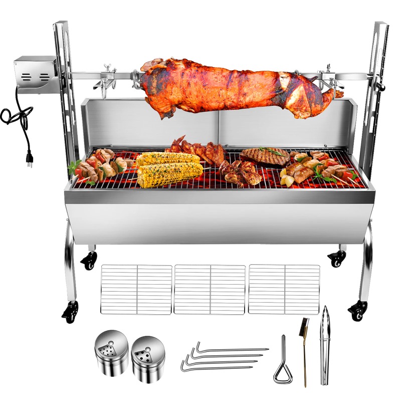 Camping Cooking Equipment Electric - 2'si 1 Arada Barbekü Izgara ve