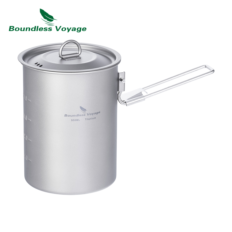 Camping Cooking Cup - Sınırsız Voyage 900 ml Titanyum Pot