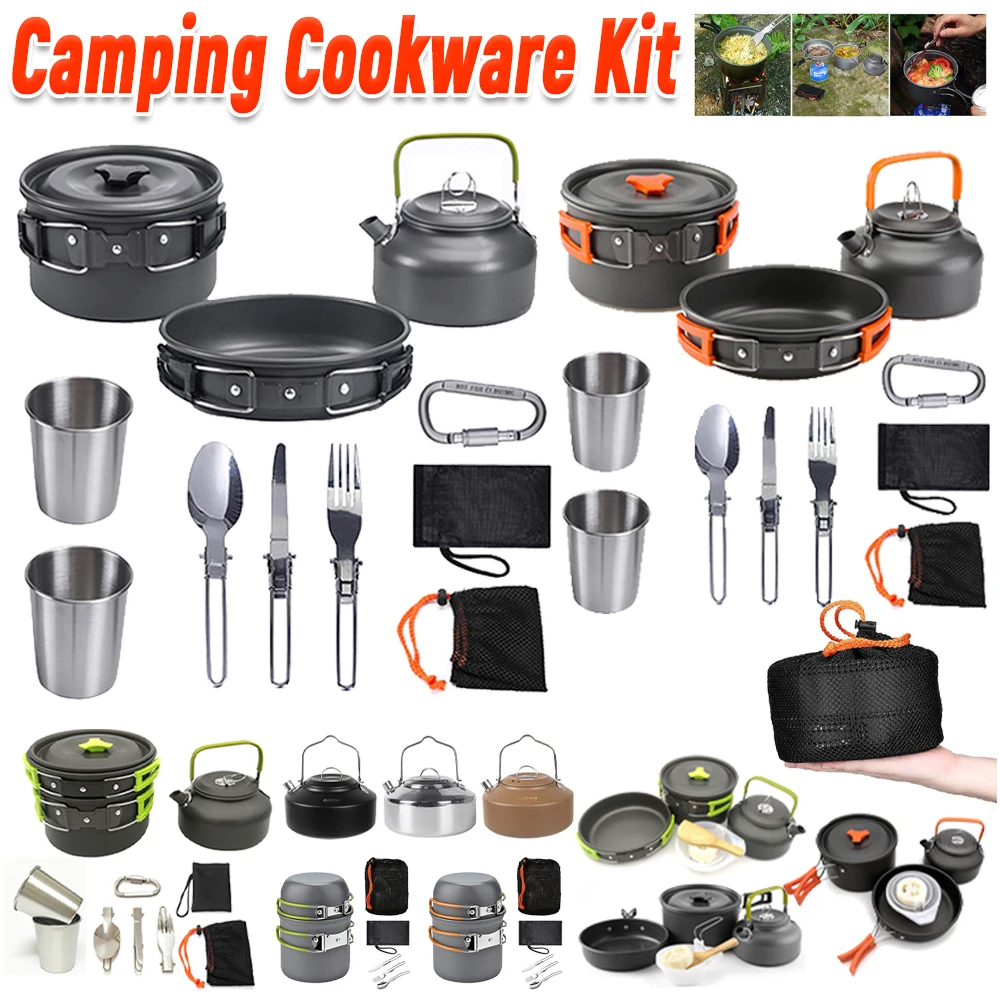 Camping Cooking Lightweight - Kamp Tencere Seti Su Isıtıcısı Tencere
