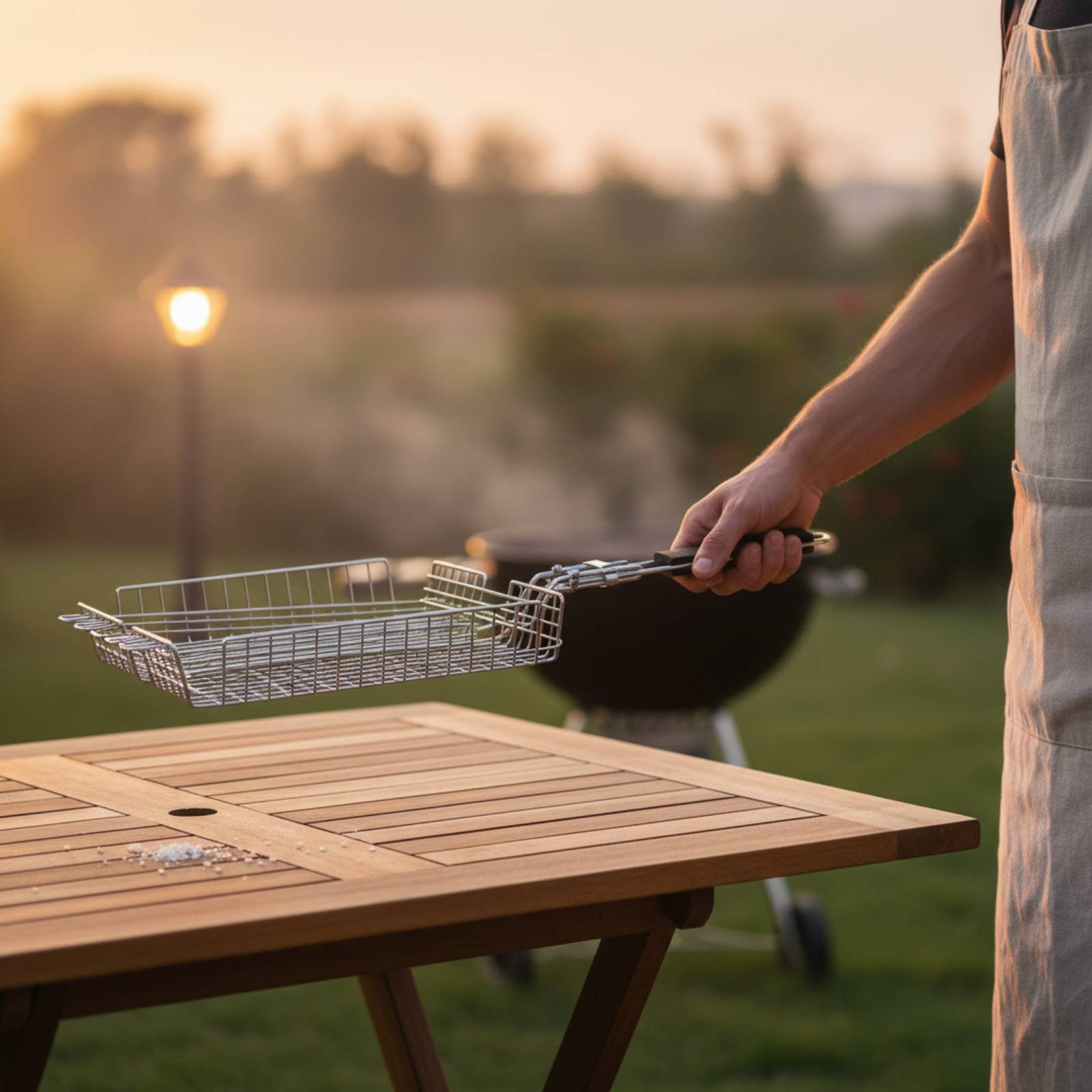 Ahşap Saplı Izgara Sepeti Taşı - Camping Cooking Food incelemesi ve fiyatı