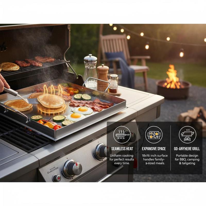 Evrensel Düz Üstlü Izgara 18x1 - Camping Cooking Equipment incelemesi ve fiyatı