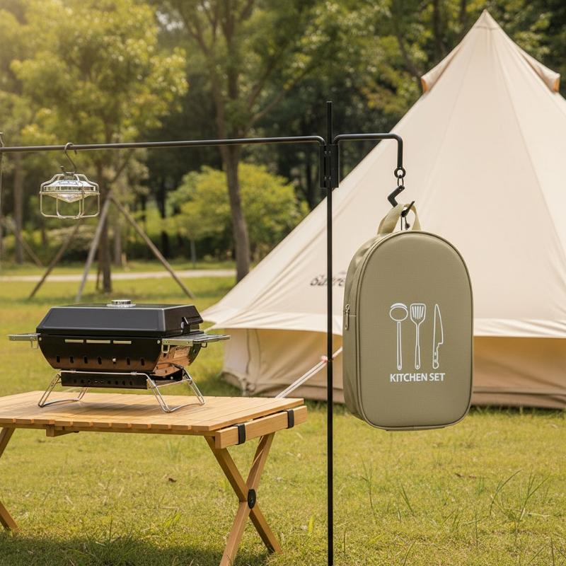Açık Hava Pişirme Çantası Kamp - Camping Cooking Utensil Organizer incelemesi ve fiyatı