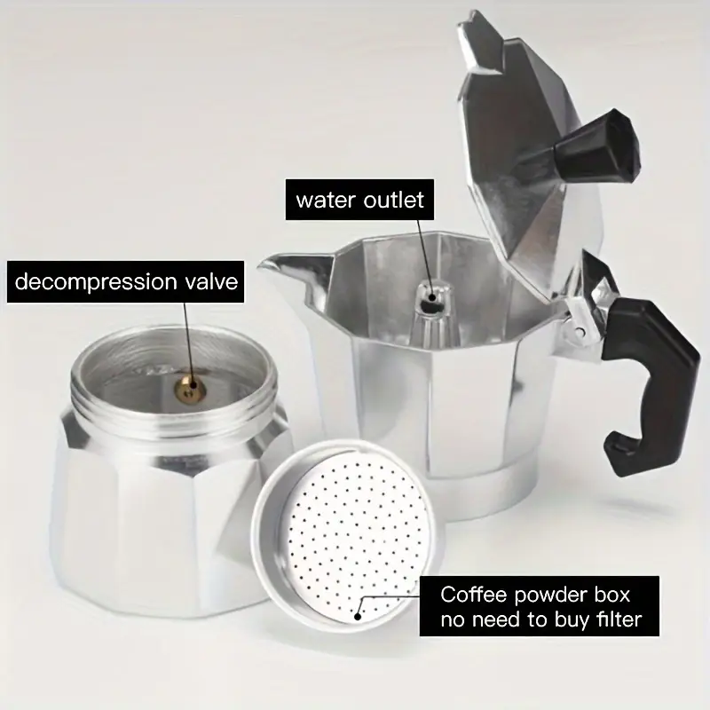 Klasik Alüminyum Moka Pot 50-3 - Camping Cooking Utensils incelemesi ve fiyatı