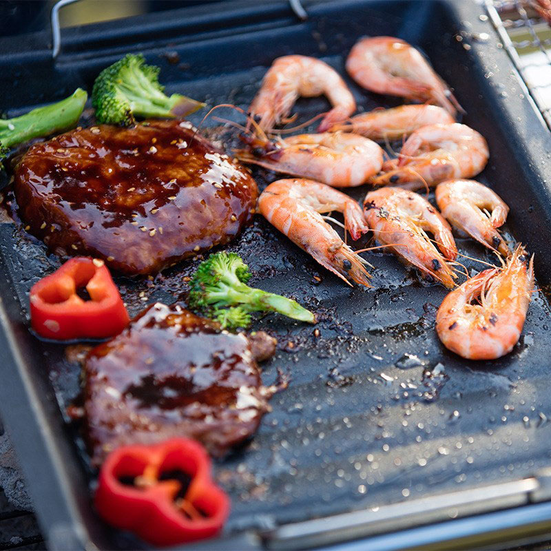 Açık havada kalın kare ızgara  - Camping Cooking Equipment incelemesi ve fiyatı