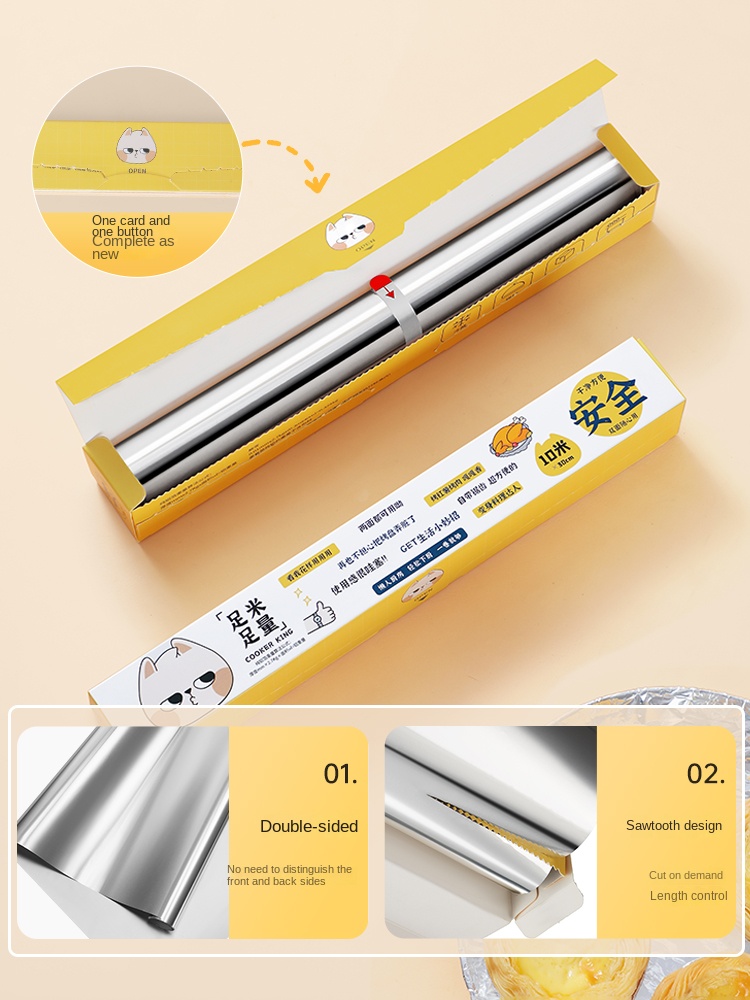 Ocak kral fırın folyo pişirme  - Aluminum Foil Heavy Duty incelemesi ve fiyatı