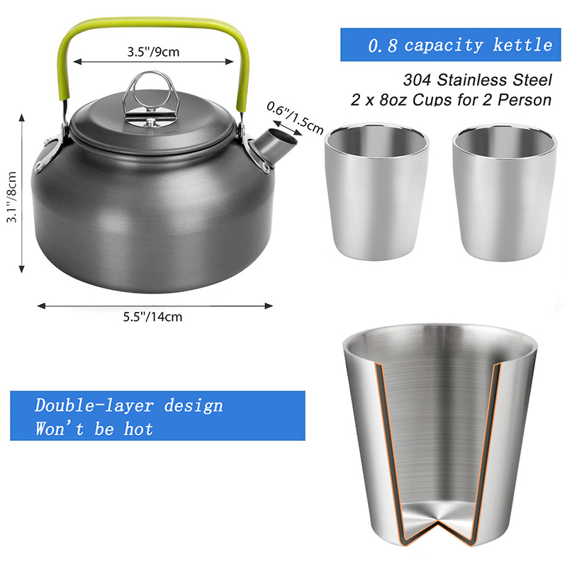 1 takım açık hava tencere tava - Camping Cooking Cup incelemesi ve fiyatı