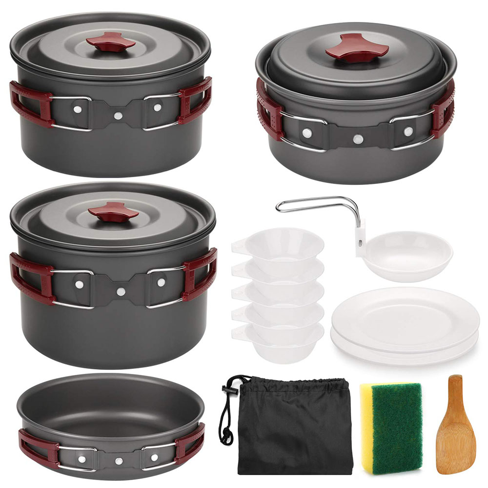 Açık Kamp Tencere Seti Yapışma - Camping Cooking Lightweight incelemesi ve fiyatı