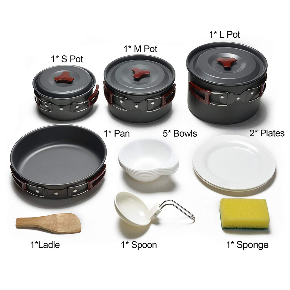 Açık Kamp Tencere Seti Yapışma - Camping Cooking Lightweight incelemesi ve fiyatı